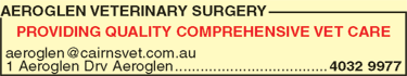 Aeroglen Veterinary Surgery - Gold Coast Vets 1