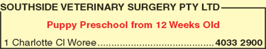 Southside Veterinary Surgery Pty Ltd - Gold Coast Vets 3